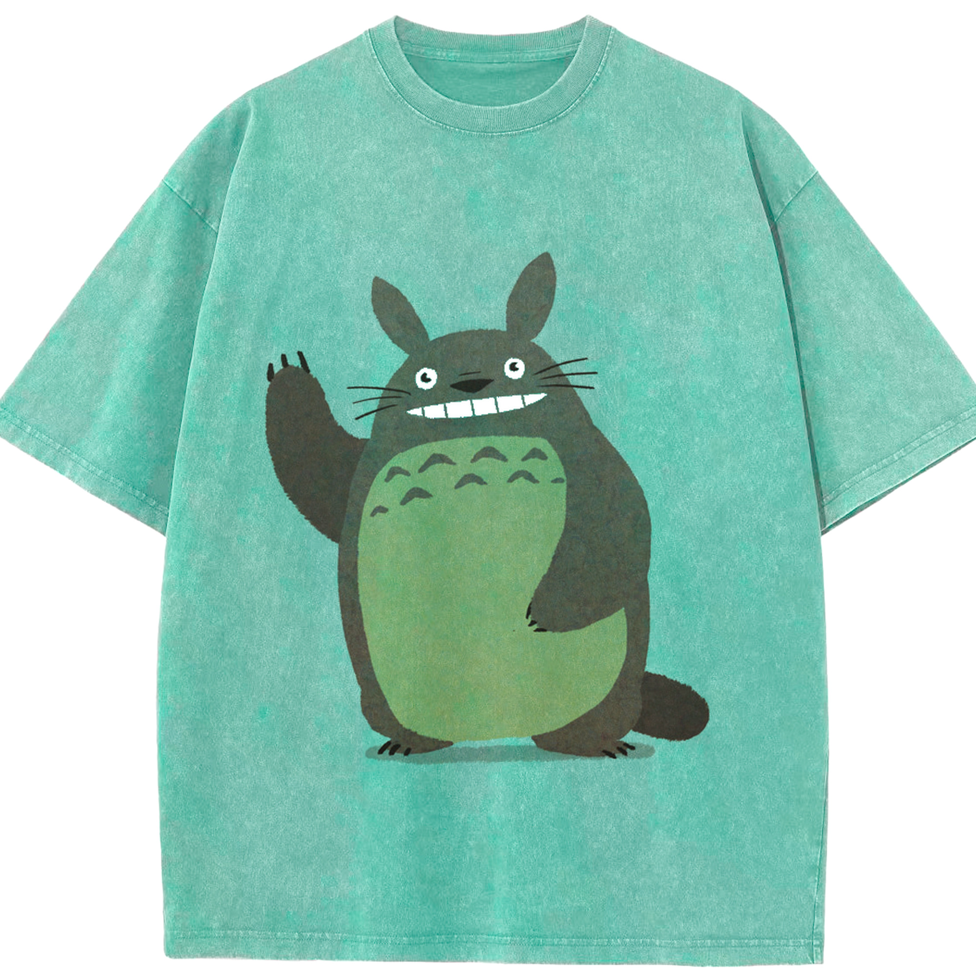 （画像用） となりのトトロ 草壁メイ 草壁サツキ My Neighbor Totoro Satsuki Kusakabe Mei Kusakabe 綿100% ヴィンテージ風 半袖Tシャツ（フロントプリント）